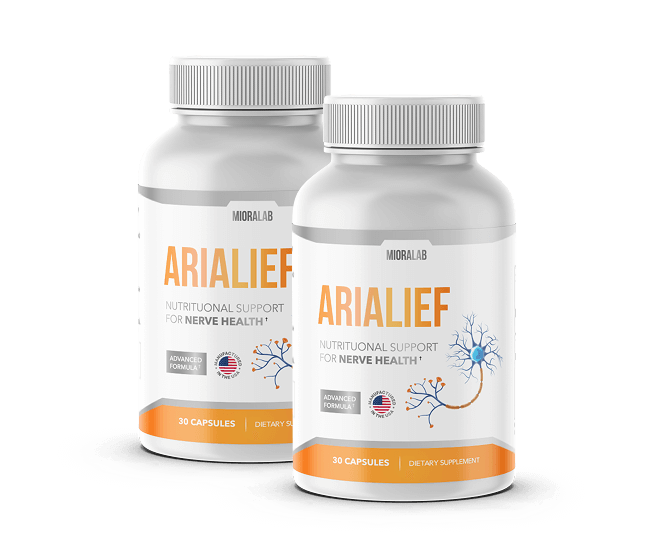 Arialief supplement bottle